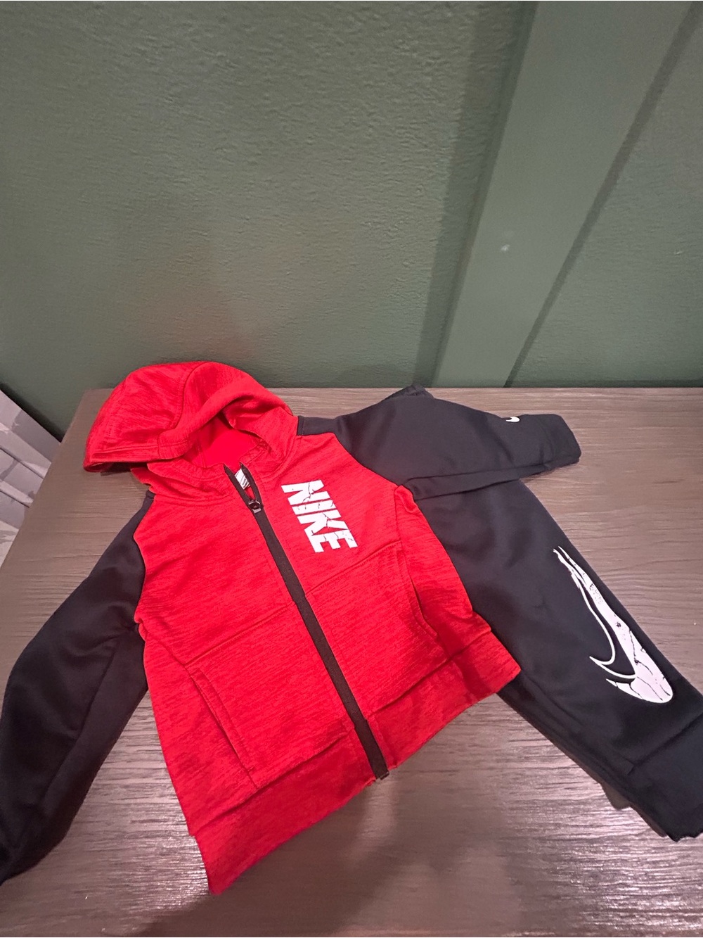 Nike Kids Red & Black Hoodie Jacket and Pants 18m
